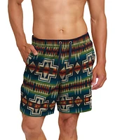 Pendleton Men's Printed 7" Packable Swim Trunk