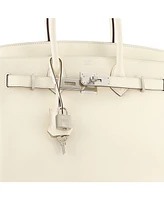 Pre-Owned HERMES Birkin 30 Handbag Light Epsom with Palladium Hardware