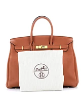 Pre-Owned HERMES Birkin 35 Handbag Brown Togo with Gold Hardware
