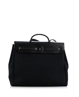 Pre-Owned HERMES Mm Herbag Toile and Leather