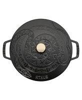 Staub Cast Iron 5-Qt. Essential French Oven with Snake Lid