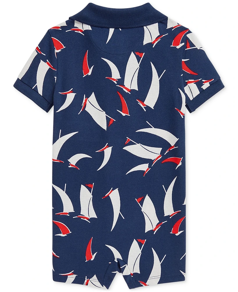 Polo Ralph Lauren Baby Boys Sailboat-Print Shortall