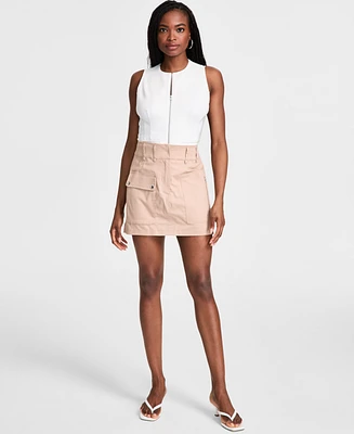 Bar Iii Women's Cargo Mini Skirt, Exclusively at Macy's
