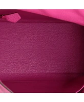 Pre-Owned Hermes Kelly 25 Handbag Pink Togo with Palladium Hardware