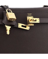 Pre-Owned HERMES Kelly Handbag Epsom with Gold Hardware