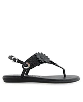 Aerosoles Women's Connie Round Toe Flat Sandals