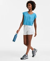 Id Ideology Women's Relaxed-Fit Pull-On Shorts, Exclusively at Macy's