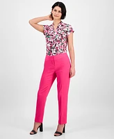 Kasper Women's Stretch-Crepe Straight-Leg Pants