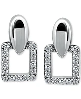 Giani Bernini Cubic Zirconia Square Earrings (3/4 ct. t.w.) in 18k Gold over Sterling Silver (Also Available in Sterling Silver)