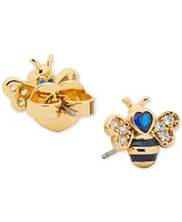 Kate Spade New York Gold-Tone Cubic Zirconia Bee Stud Earrings