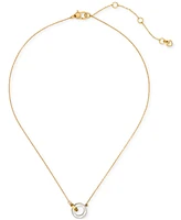 Kate Spade New York Set Stone Interlink Pendant Necklace, 16" + 3" extender