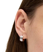 Kate Spade New York Small Pave Chunky Huggie Hoop Earrings, 0.5"