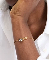 Kate Spade New York Two-Tone Crystal & Interlinking Ring Bracelet