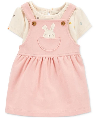 Carter's Baby Girls 2-Pc. Bunny Bodysuit & Jumper Set