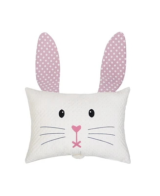 13" x 18" Flap Ears Bunny Girl Decorative Throw Pillow