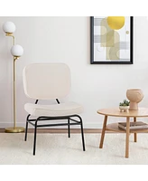 Modern Upholstered Accent Chair with Comfortable Cushion and Stylish Design