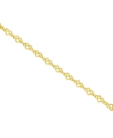 and Now This Silver Gold Infinity Heart Link Bracelet