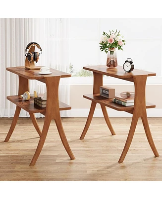 Tribesigns Narrow Side Table Set for Living Room