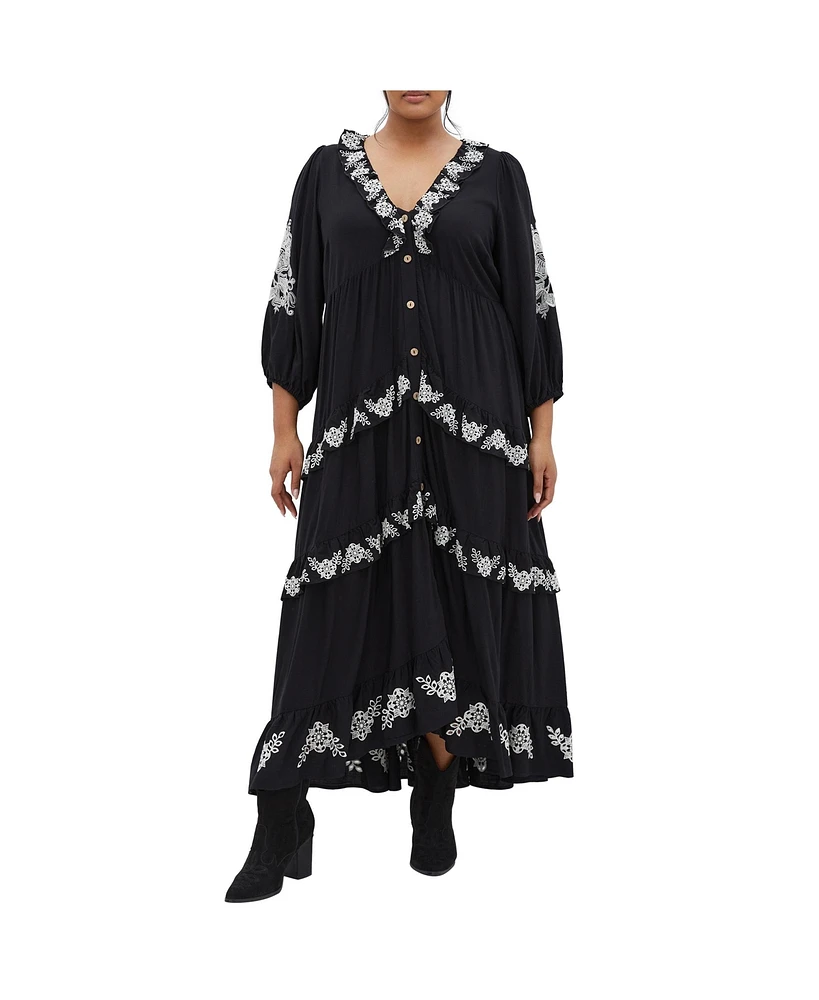 Plus Boheme Maxi Dress