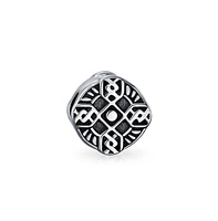 Bling Jewelry Celtic Trinity Cross Charm Bead Sterling Silver for European Bracelets