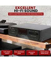 Pyle Dual Cassette Deck Stereo with CrO2 Tape Selector