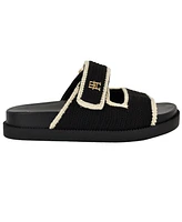 Tommy Hilfiger Women's Landyn Crochet Almond Toe Flat Sandals