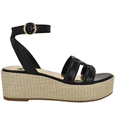 Tommy Hilfiger Women's Vastie Raffia Platform Wedge Sandals