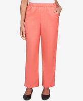 Alfred Dunner Women's Catalina Island Classic Balanced Side Pocket Short Length Pants