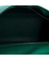 Pre-Owned HERMES Kelly 32 Handbag Green Epsom with Palladium Hardware