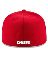 New Era Men's Red Kansas City Chiefs Super Bowl Lix Side Patch 59FIFTY Fitted Hat