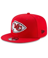 New Era Men's Red Kansas City Chiefs Super Bowl Lix Side Patch 9FIFTY Snapback Hat