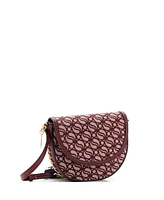 Pre-Owned Stella McCartney Medium Frayme Flap Shoulder Bag S-Wave Monogram Canvas