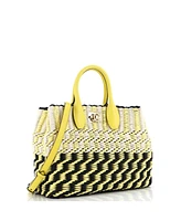 Pre-Owned Salvatore Ferragamo Small Studio Satchel Woven Cord