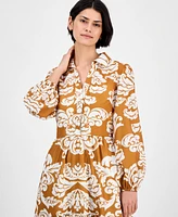 julia jordan Women's Printed Shirtdress