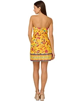 Adrianna by Papell Women's Cotton Printed O-Ring Dress