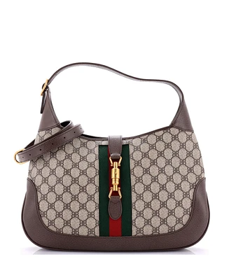Pre-Owned Balenciaga Medium x Gucci The Hacker Project Jackie 1961 Hobo Bb Coated Canvas