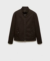 Mango Men's Water-Repellent Cotton Jacket