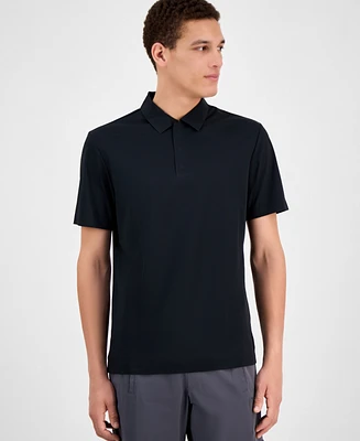 Alfani Men's Laser Cut Short Sleeve Performance Polo Shirt, Exclusively at Macy's