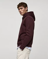 Mango Men's Eu Regular-Fit Cotton-Blend Hoodie