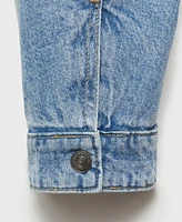 Mango Men's Quilted Denim Jacket