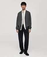 Mango Men's Knit Wool-Blend Cardigan