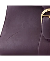 Pre-Owned Delvaux Gm Brillant Top Handle Bag Leather