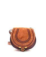 Pre-Owned Chloe Small Marcie Crossbody Bag Suede