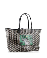 Pre-Owned Goyard Pm Saint Louis Tote Printed Coated Canvas