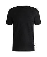 Boss by Hugo Men's Pinstripe Mercerized Cotton Regular-Fit T-Shirt