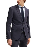 Boss by Hugo Men's Micro Patterned Slim-Fit Suit