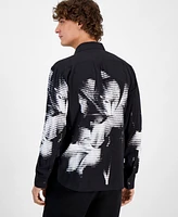 Hugo by Boss Men's Ermo Slim-Fit Floral Check Button-Down Shirt