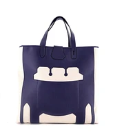 Pre-Owned HERMES Gm Petit H Monsieur B Tote Toile and Leather