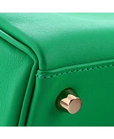 Pre-Owned HERMES Kelly 25 Handbag Green Swift with Gold Hardware