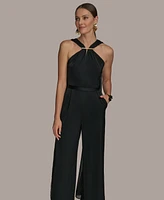 Donna Karan New York Women's Asymmetric-Neck Jumpsuit